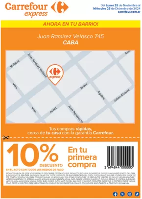 Catálogo Carrefour Express | Express | Juan Ramirez Velasco 745 (CABA) | 2024-11-09T00:00:00-03:00 - 2024-12-25T23:59:00-03:00