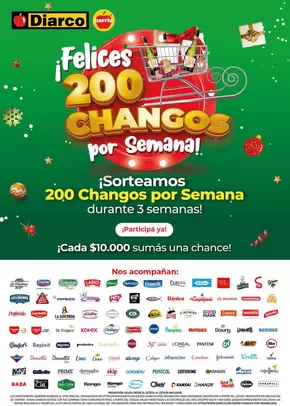 Catálogo Diarco en Recoleta | Diarco Sorteo 200 Changos – Barrio | 2024-11-25 - 2024-12-22