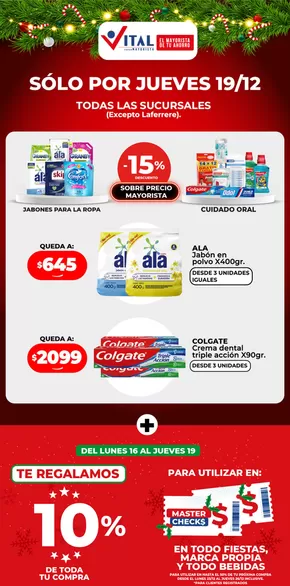 Catálogo Supermayorista Vital en Corrientes | Ofertas y gangas exclusivas | 2024-12-19T00:00:00-03:00 - 2025-01-02T23:59:00-03:00