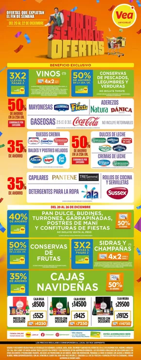 Catálogo Supermercados Vea en San Salvador (Jujuy) | Supermercados Vea Fin de Semana. | 2024-12-21T00:00:00-03:00 - 2024-12-22T23:59:00-03:00