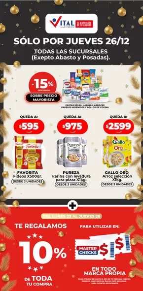 Catálogo Supermayorista Vital en Salta | Nuevas ofertas para descubrir | 2024-12-26T00:00:00-03:00 - 2025-01-09T23:59:00-03:00