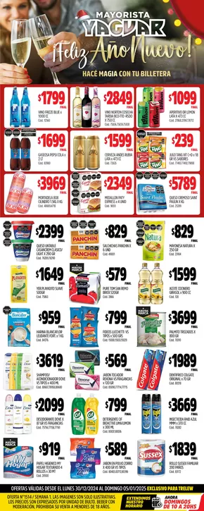 Catálogo Supermercados Yaguar | Ofertas principales y descuentos | 2024-12-30T00:00:00-03:00 - 2025-01-04T23:59:00-03:00