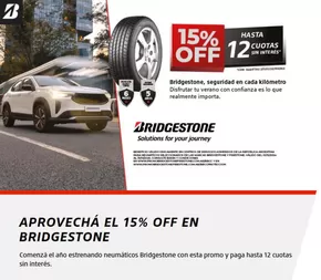 Catálogo Bridgestone en San Martín (Mendoza) | Promoción! 15% off | 2025-01-14T00:00:00-03:00 - 2025-02-01T23:59:00-03:00