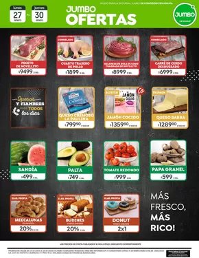 Catálogo Jumbo en Comodoro Rivadavia | FRESCOS SEMANAL | COMODORO 27 A 30 ENERO | 2025-01-27T00:00:00.000Z - 2025-01-30T00:00:00.000Z