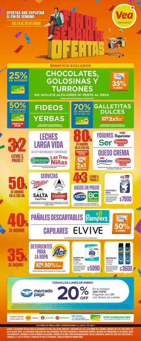 Catálogo Supermercados Vea en Bahía Blanca | Ofertas especiales atractivas para todos | 2025-01-25T00:00:00-03:00 - 2025-01-27T23:59:00-03:00