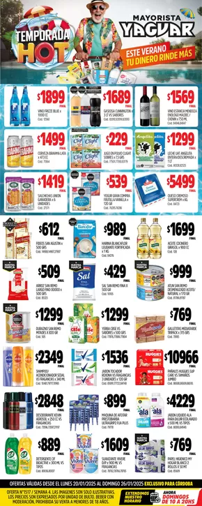 Catálogo Supermercados Yaguar en Córdoba | Ofertas principales y descuentos | 2025-01-27T00:00:00.000Z - 2025-02-01T00:00:00.000Z