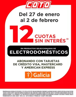 Catálogo Coto | Coto Afiche Galicia Electro | 2025-01-28T00:00:00.000Z - 2025-02-11T00:00:00.000Z