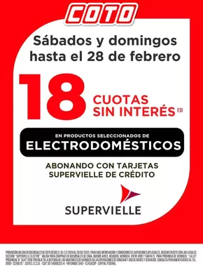 Catálogo Coto en La Plata | Coto Afiche Supervielle- Electro | 2025-02-01T00:00:00.000Z - 2025-02-15T00:00:00.000Z