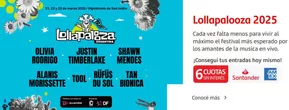 Catálogo Santander Rio en Godoy Cruz | Lollapalooza 2025 | 2025-03-21T00:00:00.000Z - 2025-03-23T00:00:00.000Z