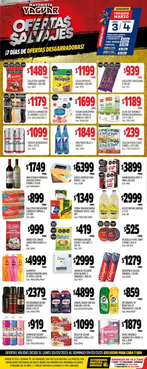 Catálogo Supermercados Yaguar en Buenos Aires | Ofertas Supermercados Yaguar | 2025-03-10T00:00:00.000Z - 2025-03-15T00:00:00.000Z